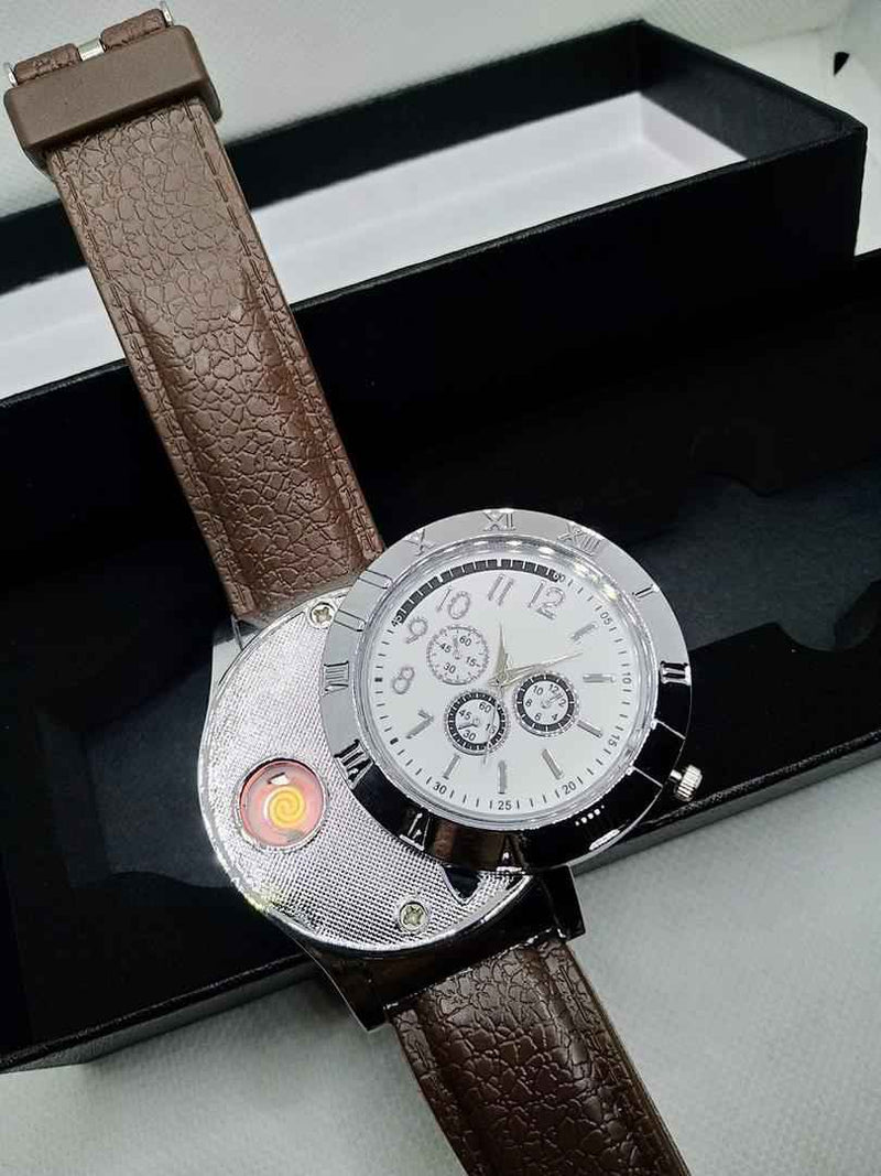 Watch Flame – Montre Élégante avec Briquet USB Intégré