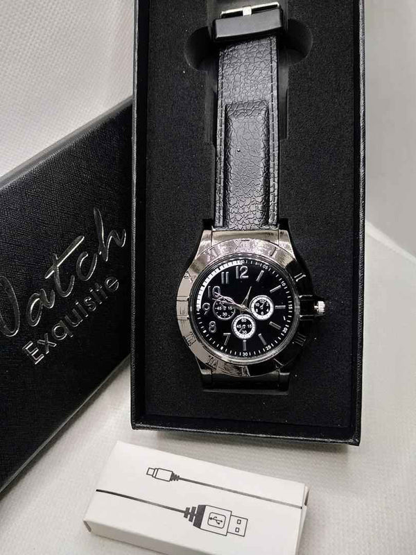 Watch Flame – Montre Élégante avec Briquet USB Intégré